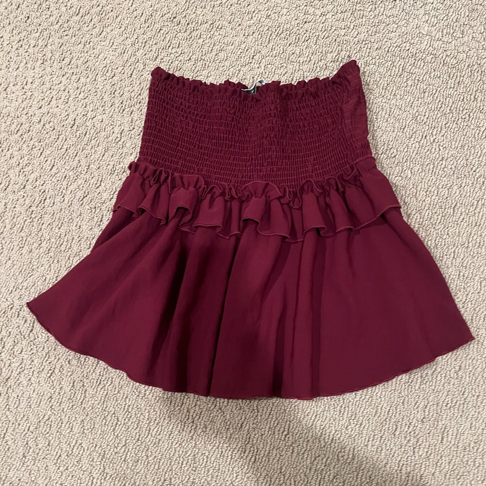 Blue Blush maroon skirt, size L
